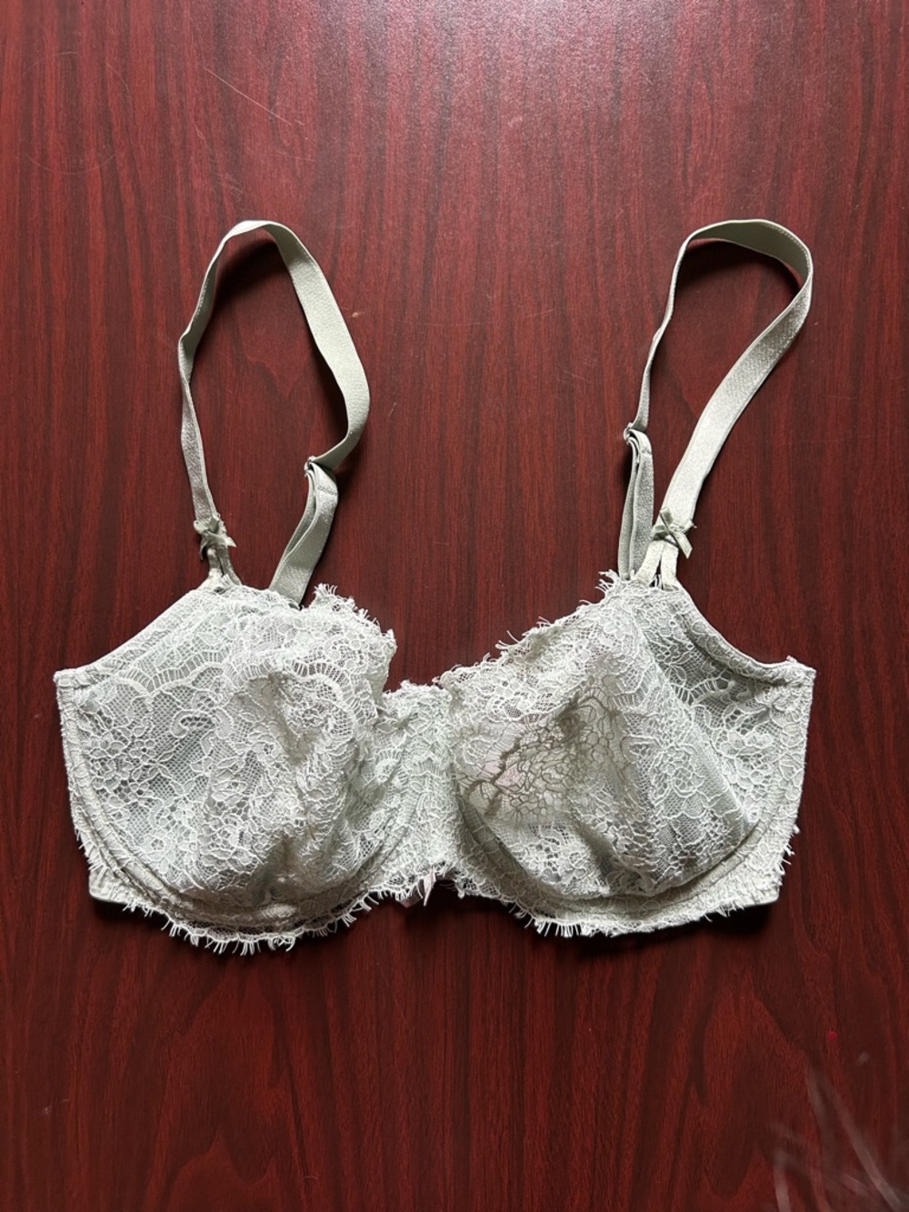 Victoria's Secret Mint Lace Underwire Bra